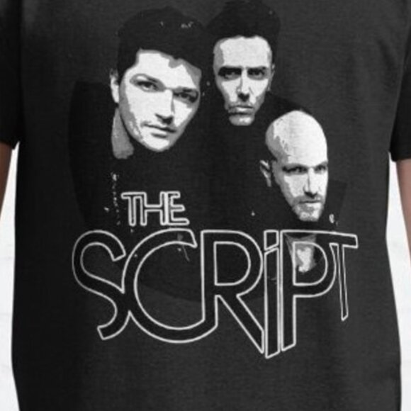 The Script Band Classic Logo Retro Music Fan Unisex Graphic T-Shirt 187 - Picture 2 of 5